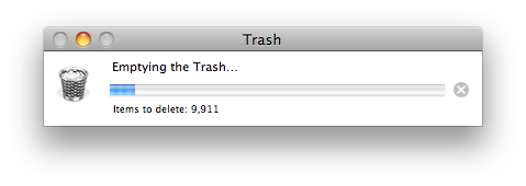 super empty trash for mac